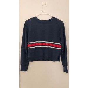 Cropped crew neck